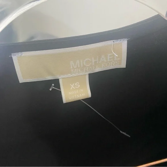 MICHAEL MICHAEL KORS NLACK EMBELLISHED WRAP-DRESS - Picture 9 of 11